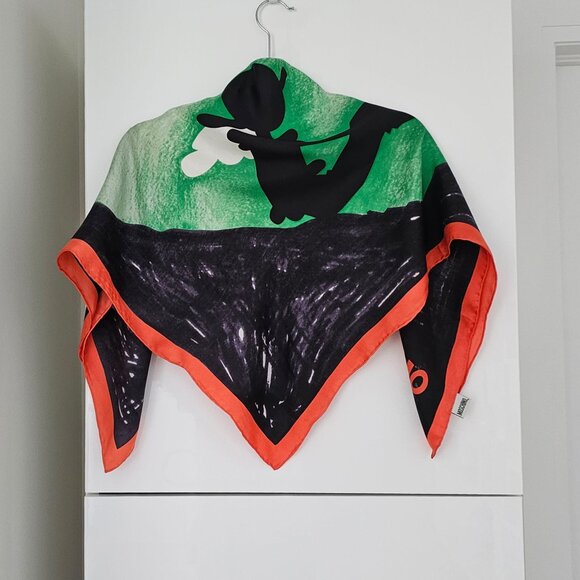 MOSCHINO Olive Oyl Silk Printed Scarf!!! - Picture 5 of 11